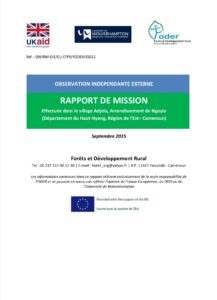 Lire la suite à propos de l’article Exploitation forestière non autorisée, ouverture d’une piste forestière, création de parcs à bois et non marquage de souches dans le domaine forestier national et dans une forêt communautaire, au voisinage de l’UFA 10032 par SCIFO