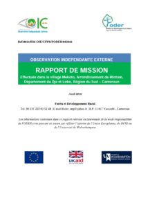 Lire la suite à propos de l’article Exploitation forestière dans le domaine forestier national (DFN) ; au voisinage des ventes de coupe 09 01 210 et 09 01 212, attribuées respectivement à SIBOIS et SCTB