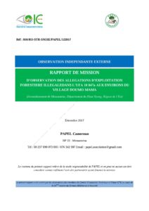 Lire la suite à propos de l’article Non-respect des normes techniques d’exploitation/Non-respect des clauses du cahier de charge dans l’UFA 10 047a attribuée à GEC par son partenaire la société Dino et Fils partenaire auteur présumé des faits d’illégalité.