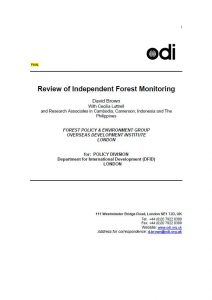 Lire la suite à propos de l’article Review of Independent Forest Monitoring