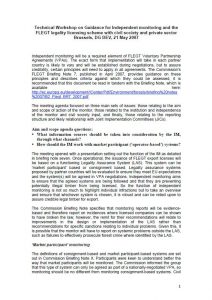 Lire la suite à propos de l’article Technical Workshop on Guidance for Independent monitoring and the FLEGT legality licensing scheme with civil society and private sector Brussels, DG DEV, 21 May 2007