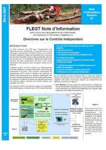 Lire la suite à propos de l’article FLEGT note d’Information