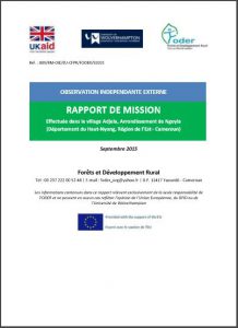 Lire la suite à propos de l’article Rapport mission OIE Ngoyla