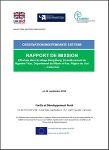 Lire la suite à propos de l’article Rapport mission OIE Beng-Beng