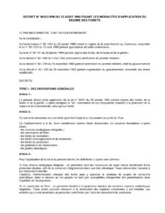 Lire la suite à propos de l’article DECRET N° 95/531/PM DU 23 AOUT 1995 FIXANT LES MODALITES D’APPLICATION DUREGIME DES FORETS