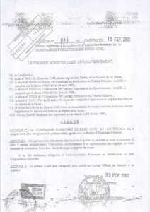 Lire la suite à propos de l’article Arrêté PM Agrement-profession-Exploitant-Forestier CFK