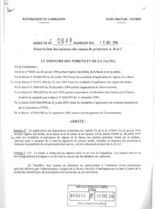 Lire la suite à propos de l’article Arrêté_0648_2006_Classes_Protection_Animaux