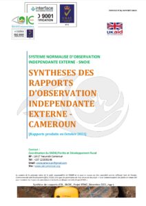 Lire la suite à propos de l’article SYNTHESES DES RAPPORTS D’OBSERVATION INDEPENDANTE EXTERNE – CAMEROUN [Rapports produits en Octobre 2021]