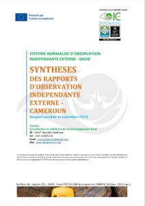 Lire la suite à propos de l’article SYNTHESES DES RAPPORTS D’OBSERVATION INDEPENDANTE EXTERNE -CAMEROUN [Rapport produit en Septembre 2023]