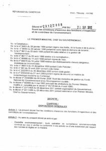 Lire la suite à propos de l’article Décret 2012 2808 conditions d’exercise inspecteur et contrôleur de l’environnement