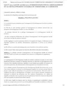 Lire la suite à propos de l’article LOI N° 2011-008 DU 06 MAI 2011 D’ORIENTATION POUR L’AMENAGEMENT