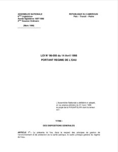 Lire la suite à propos de l’article LOI N° 98-005 du 14 Avril 1998 PORTANT REGIME DE L’EAU
