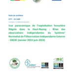 Vue panoramique de l’exploitation forestière illégale dans le Haut-Nyong : Bilan des observations indépendantes du Système[1] Normalisé de l’Observation Indépendante Externe – SNOIE (Janvier 2022-juin 2024)