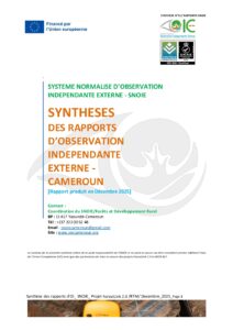 Lire la suite à propos de l’article SYNTHESES DES RAPPORTS D’OBSERVATION INDEPENDANTE EXTERNE -CAMEROUN [Rapport produit en Décembre 2025]